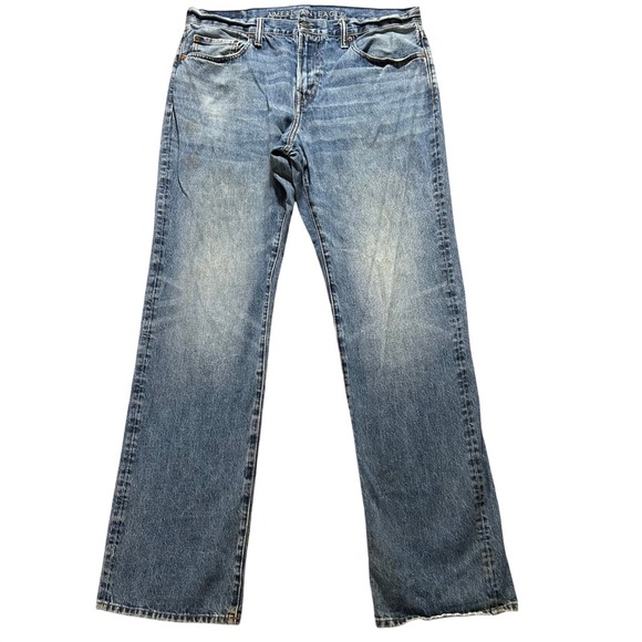 American Eagle Outfitters Other - American Eagle Classic Bootcut Jeans Mens 36(38)x36 Blue 100% Cotton Faded Denim